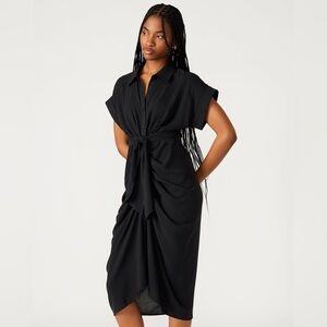 Steve Madden TORI KNIT DRESS BLACK, size 4, NWT